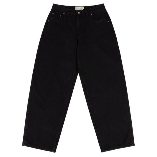 Dime Baggy Denim Pants - Black