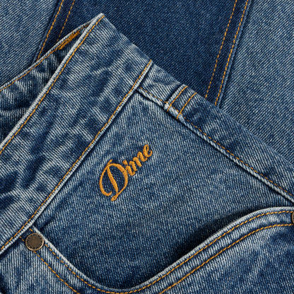 Dime Baggy Denim Pants - Knowtomatic Blue