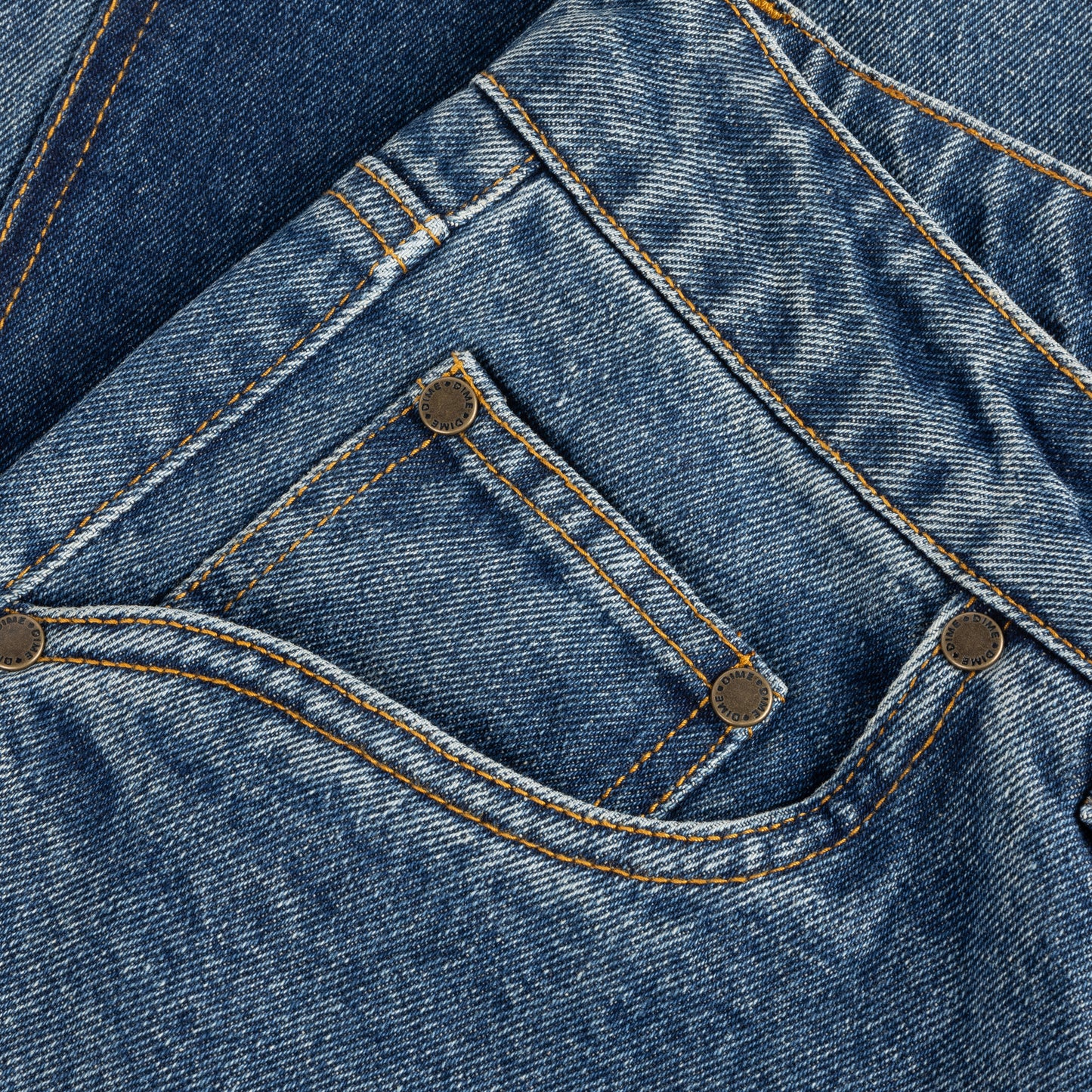 Dime Baggy Denim Pants - Knowtomatic Blue