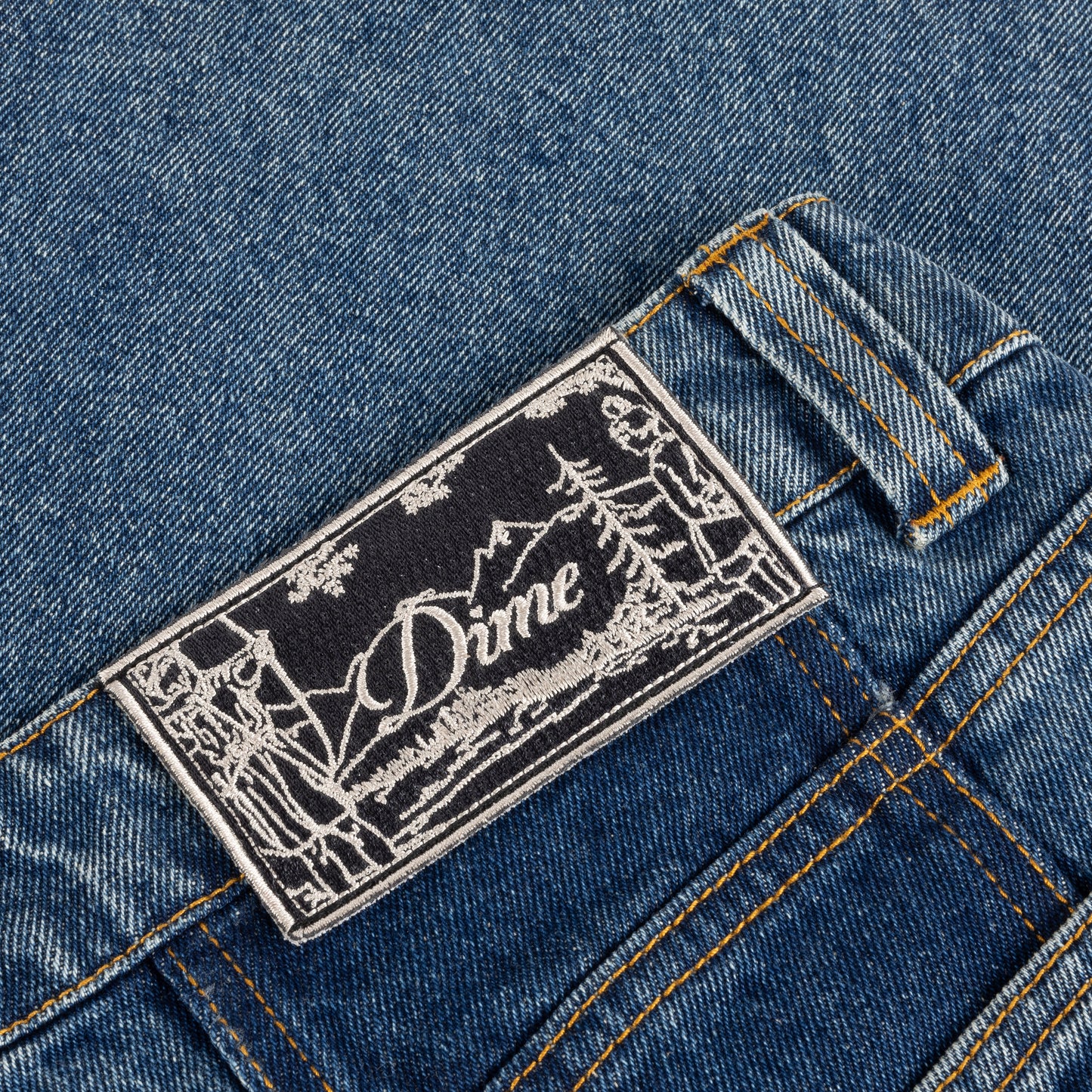 Dime Baggy Denim Pants - Knowtomatic Blue