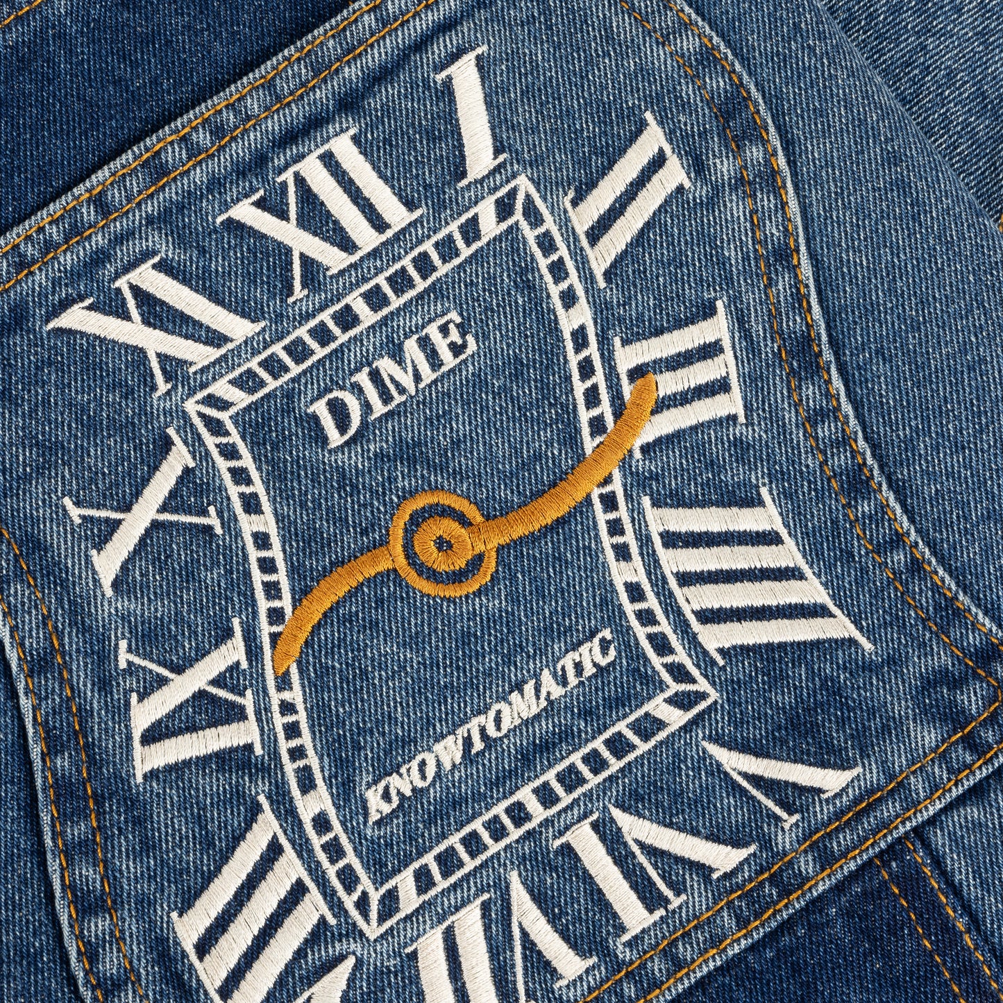 Dime Baggy Denim Pants - Knowtomatic Blue