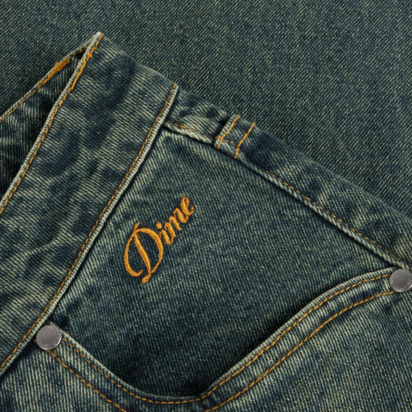 Dime Baggy Denim Pants - Sandblasted Pine