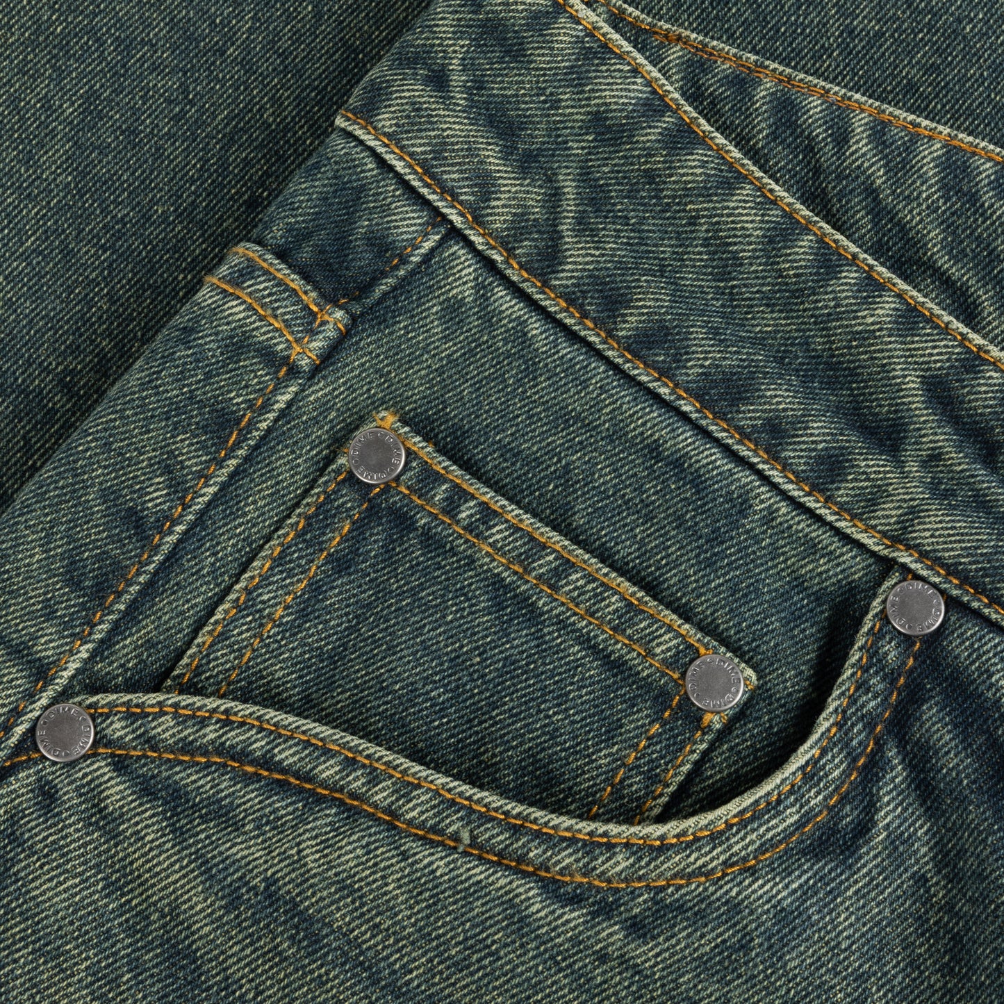 Dime Baggy Denim Pants - Sandblasted Pine