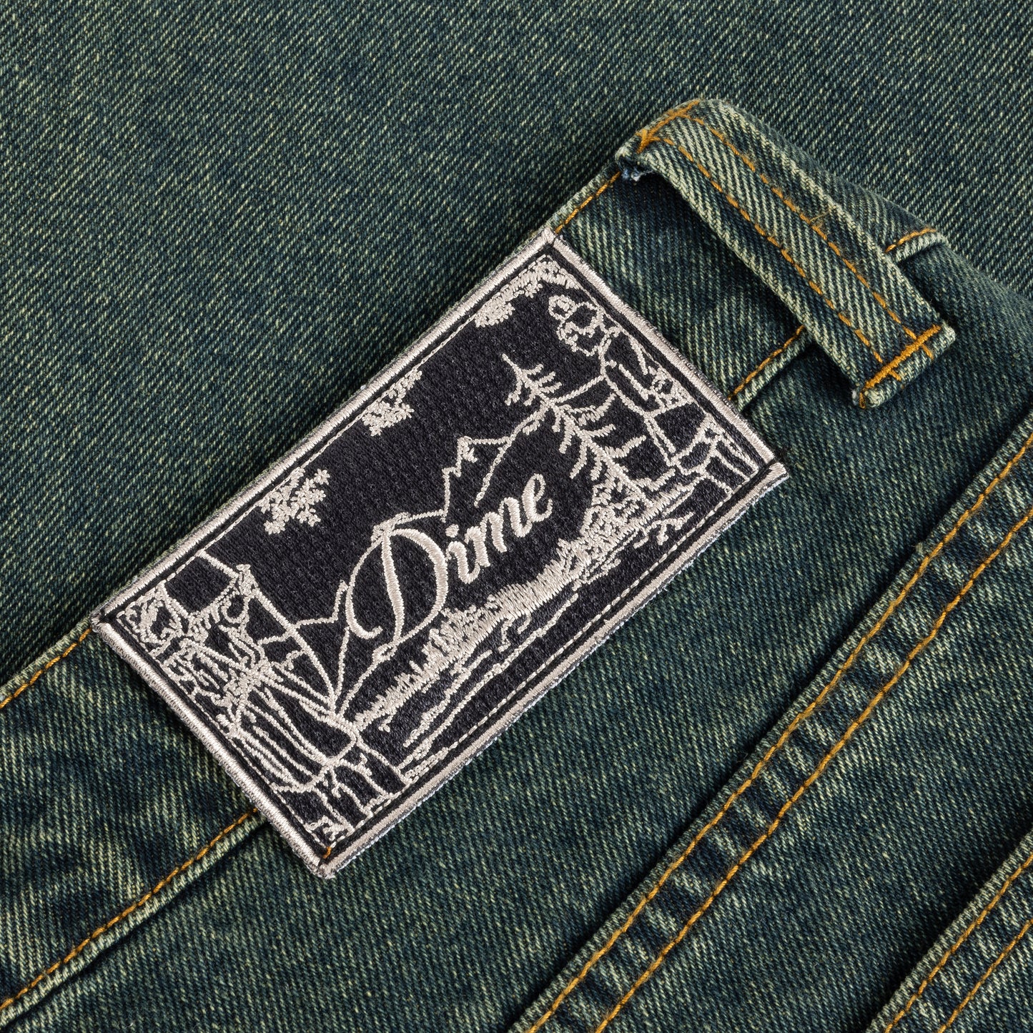 Dime Baggy Denim Pants - Sandblasted Pine