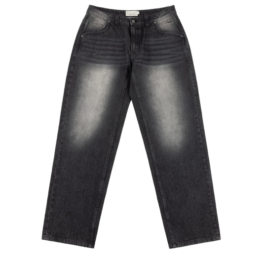 Dime Relaxed Denim Pants - Sandblasted Black