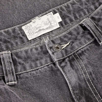 Dime Baggy Wink Denim Pants - Faded Black