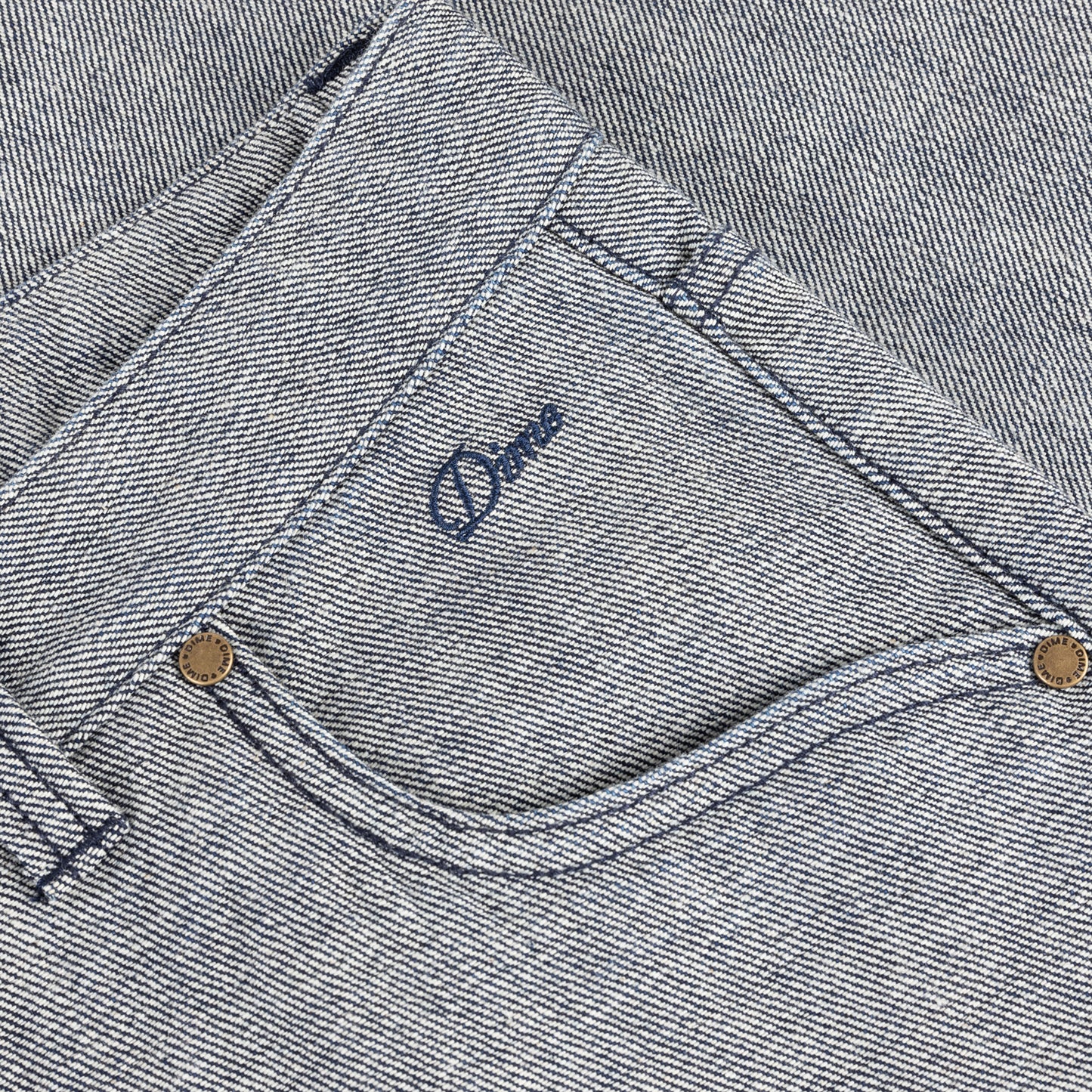 Dime Baggy Denim Pants - Reversed Indigo