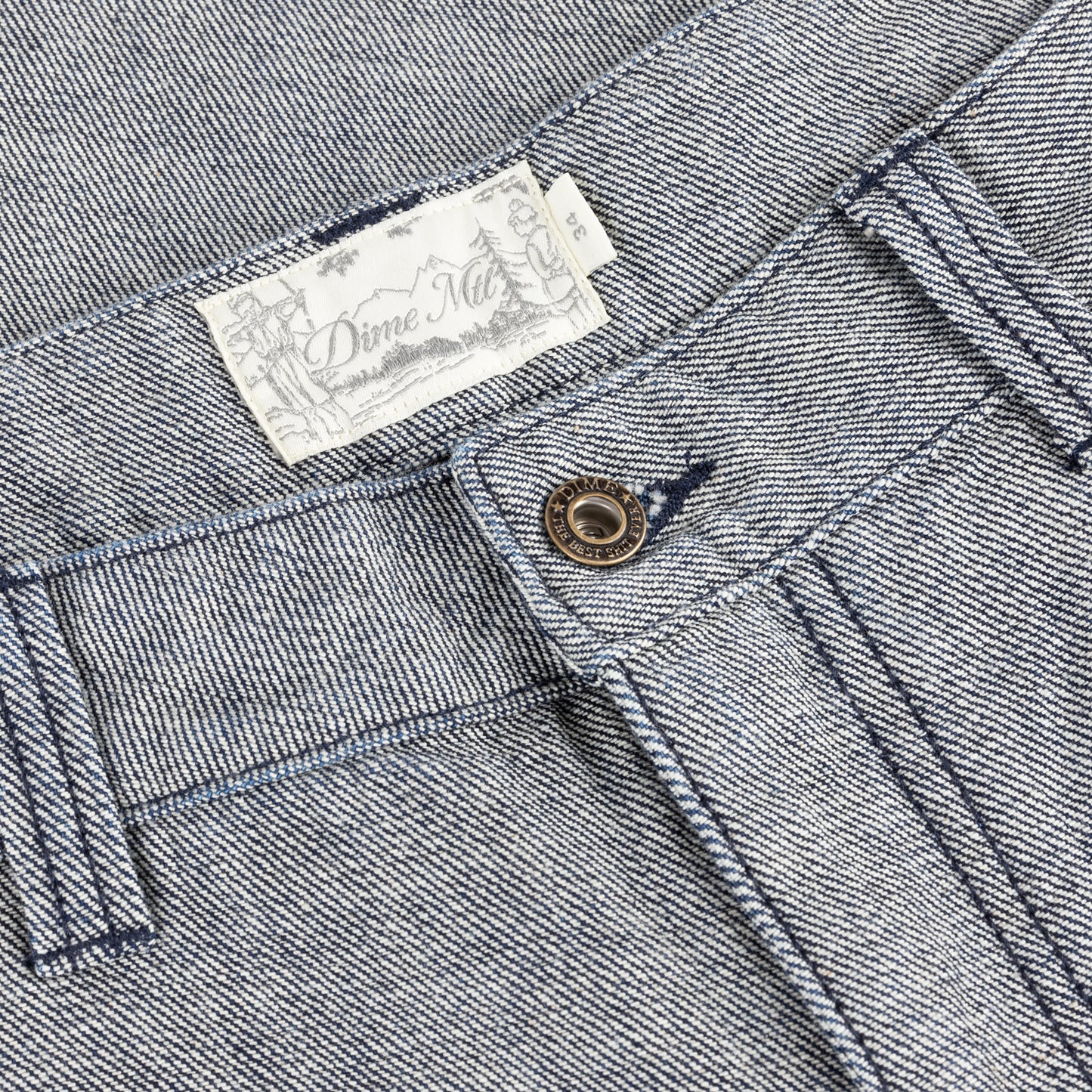 Dime Baggy Denim Pants - Reversed Indigo