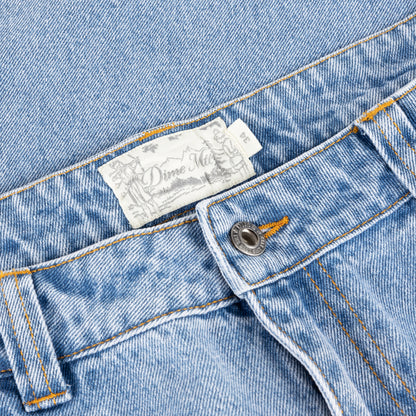 Dime Relaxed Denim Pants - Blue Washed