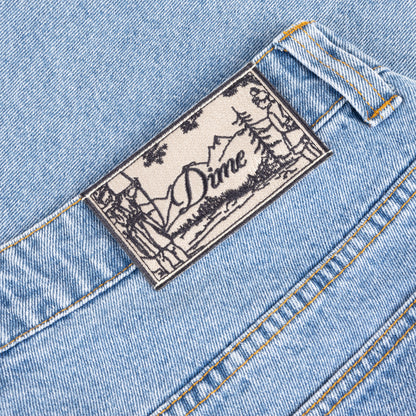 Dime Relaxed Denim Pants - Blue Washed
