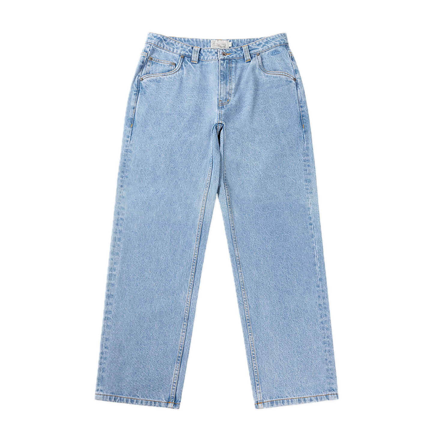 Dime Relaxed Denim Pants - Blue Washed