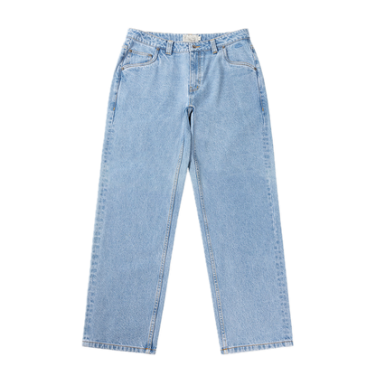 Dime Relaxed Denim Pants - Blue Washed