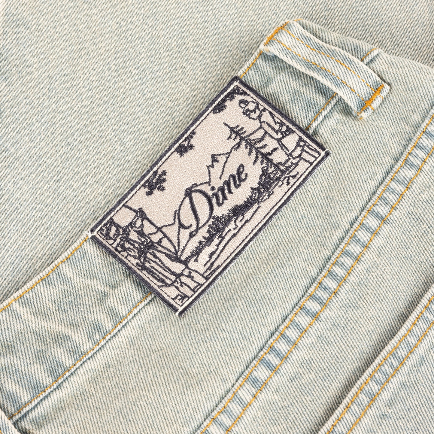 Dime Relaxed Denim Pants - Sandblasted Sky Blue