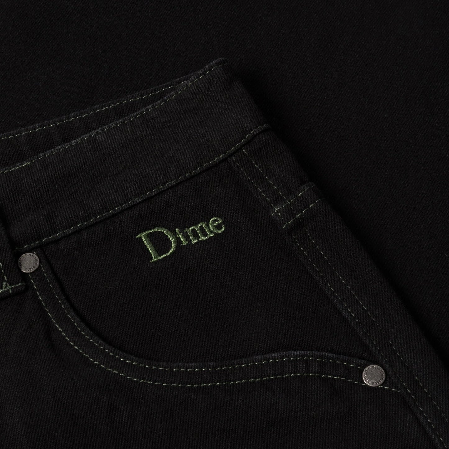 Dime Classic Baggy Denim Pants - Black