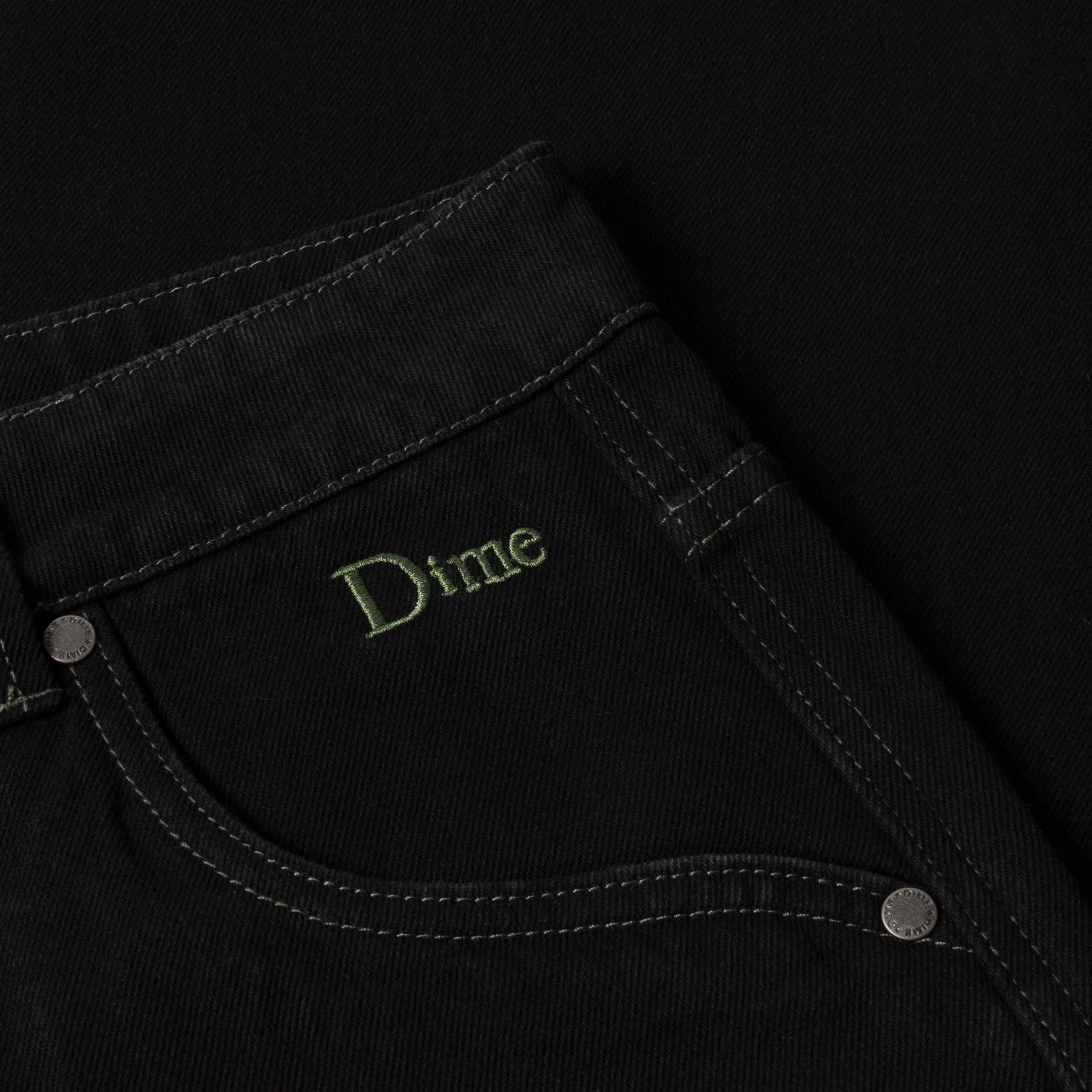 Dime Classic Baggy Denim Pants - Black – Ninetimes Skateshop