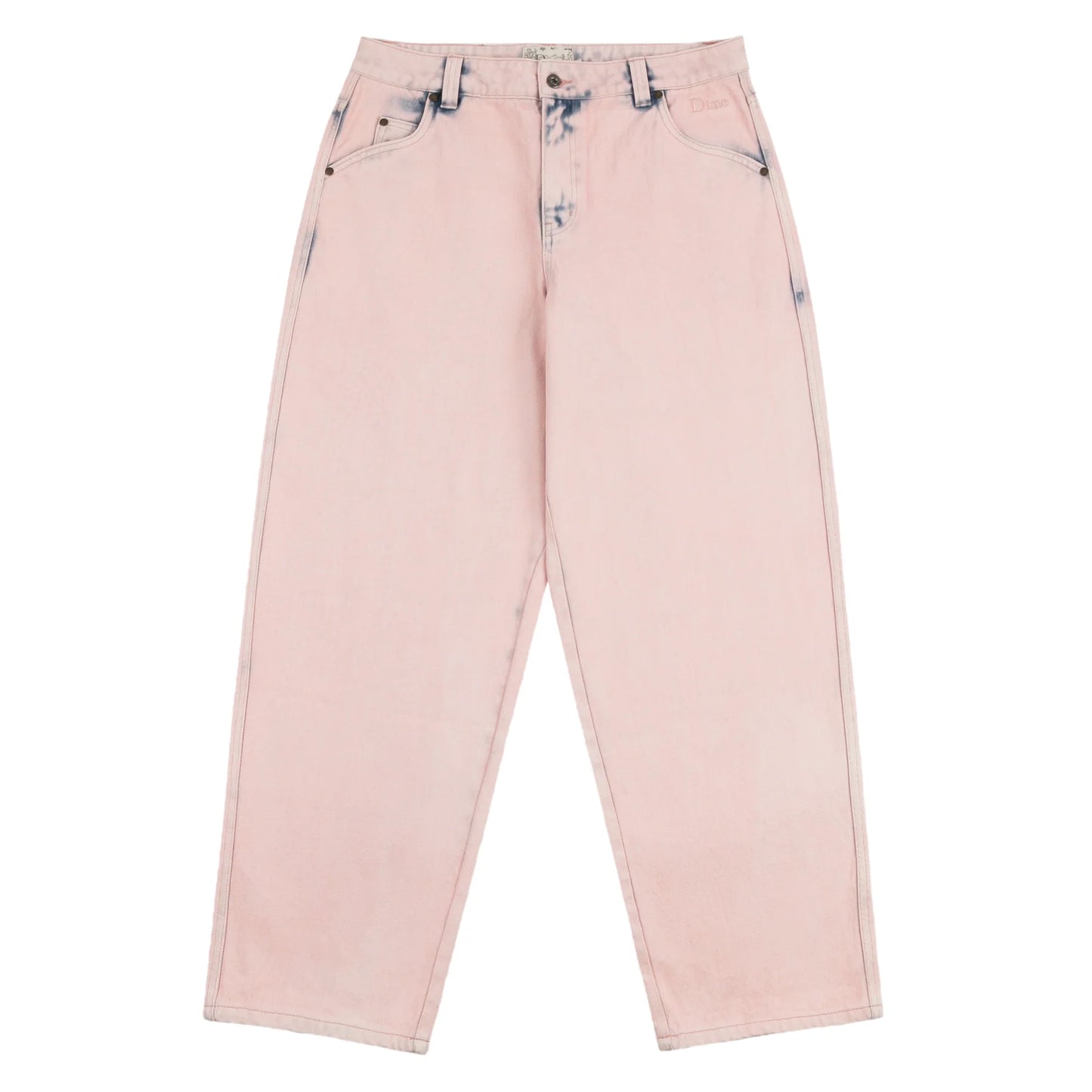 Dime Classic Baggy Denim Pants - Overdyed Pink