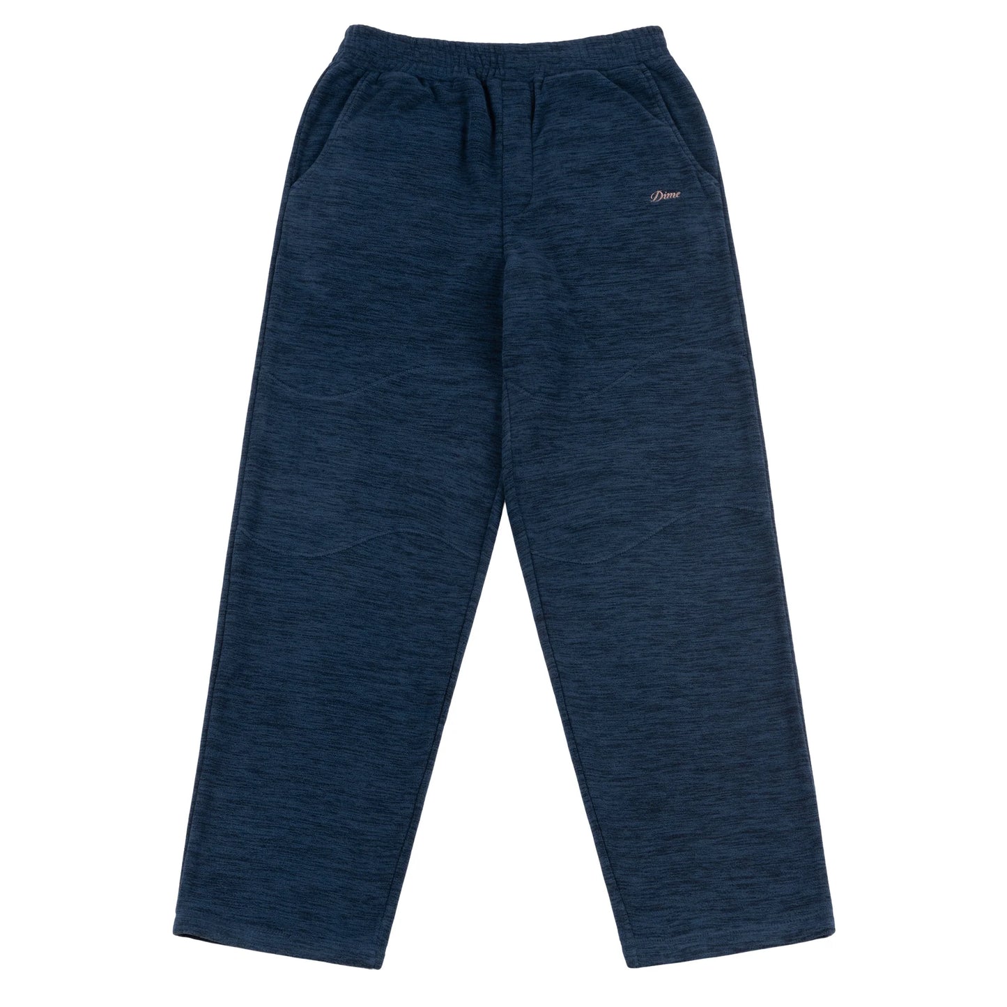 Dime Baggy Polar Fleece Pants - Heather Navy