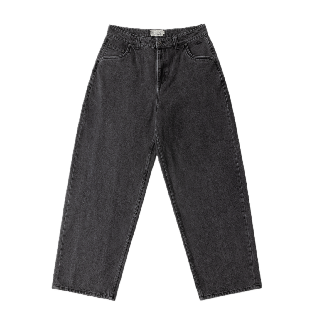 Dime Baggy Denim Pants - Knowtomatic Black