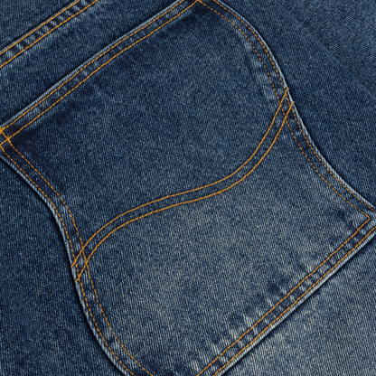 Dime Baggy Denim Pants - Sandblasted Night Indigo