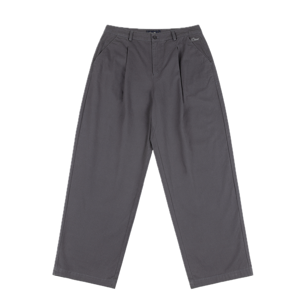 Dime Baggy Chino Pants - Charcoal