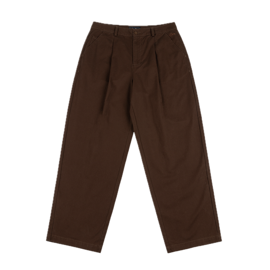 Dime Baggy Chino Pants - Dark Brown