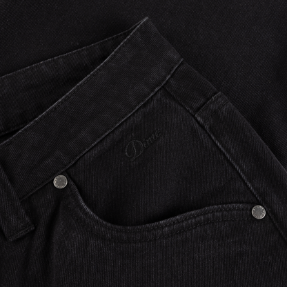 Dime Relaxed Denim Pants - Black