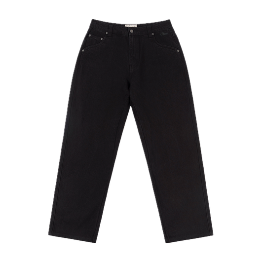 Dime Relaxed Denim Pants - Black