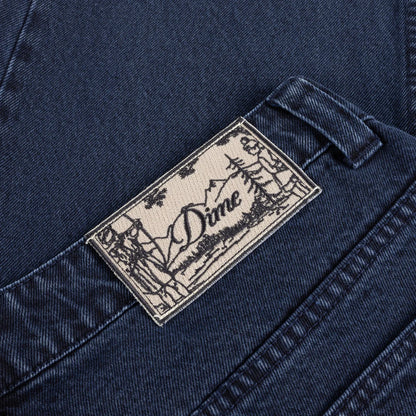 Dime Relaxed Denim Pants - Sandblasted True Blue