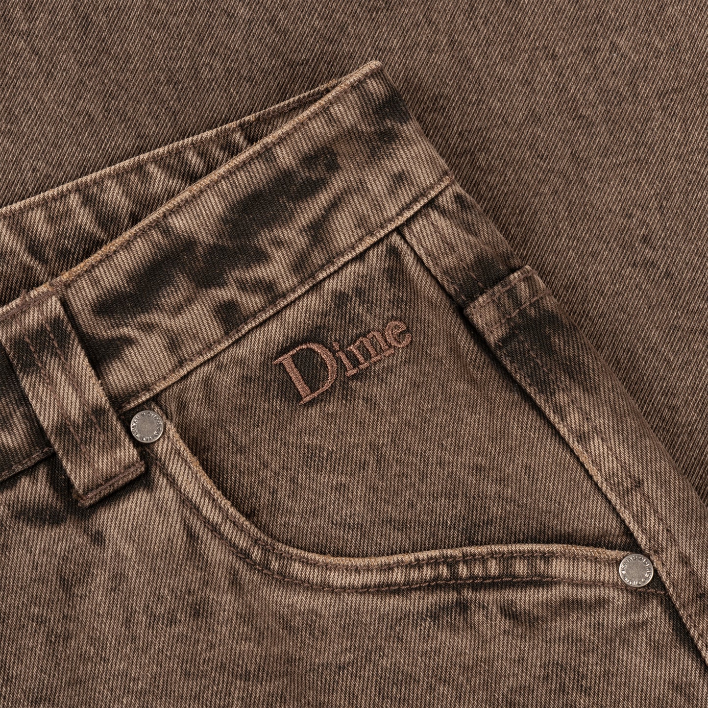 Dime Classic Relaxed Denim Pants - Faded Brown