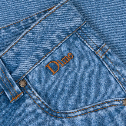 Dime Classic Relaxed Denim Pants - Blue Washed