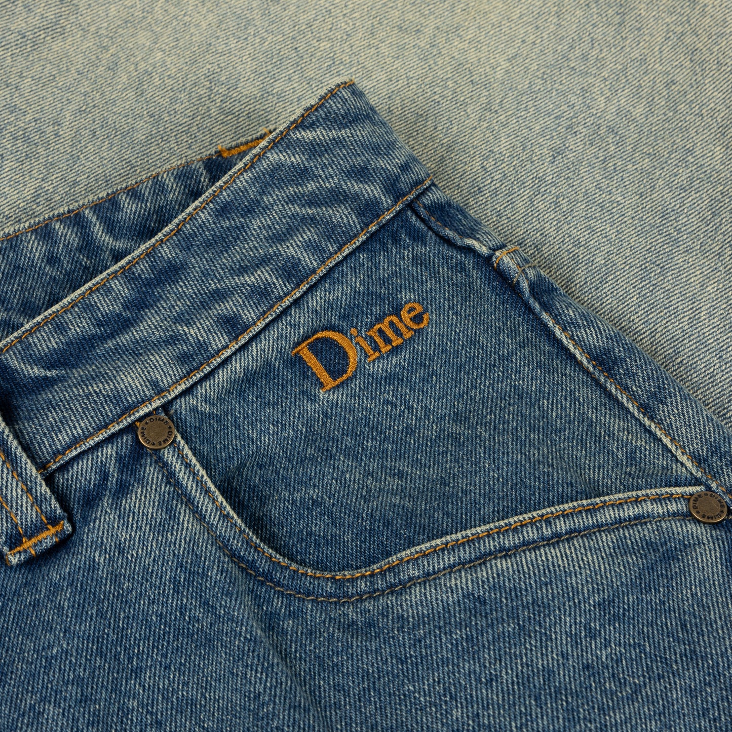 Dime Classic Baggy Denim Pants - Dipped Sandblasted Indigo