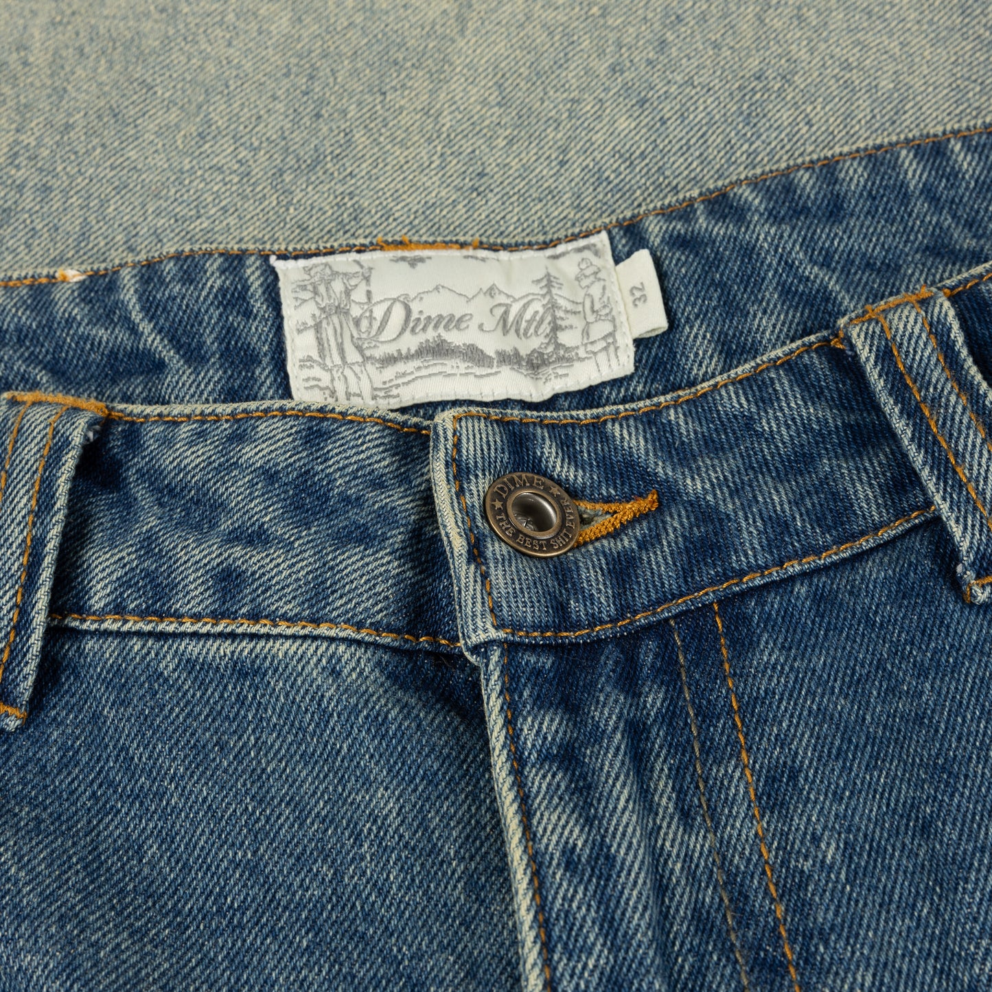Dime Classic Baggy Denim Pants - Dipped Sandblasted Indigo