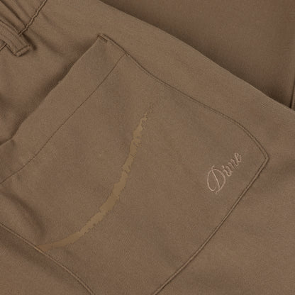Dime Pleated Twill Pants - Camel