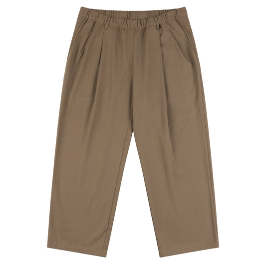 Dime Pleated Twill Pants - Camel