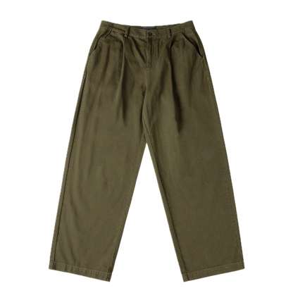 Dime Baggy Chino Pants - Forest Green