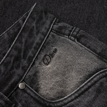 Dime Relaxed Denim Pants - Sandblasted Black