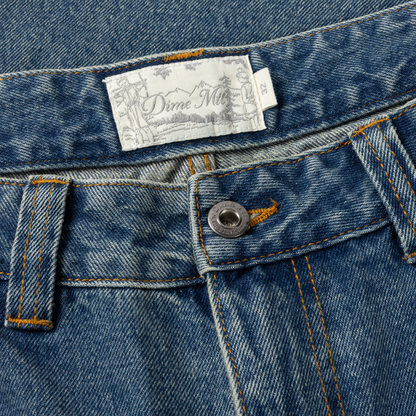 Dime Relaxed Denim Pants - Sandblasted Indigo