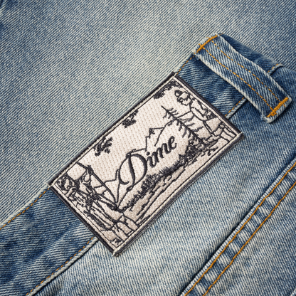 Dime Relaxed Denim Pants - Sandblasted Indigo