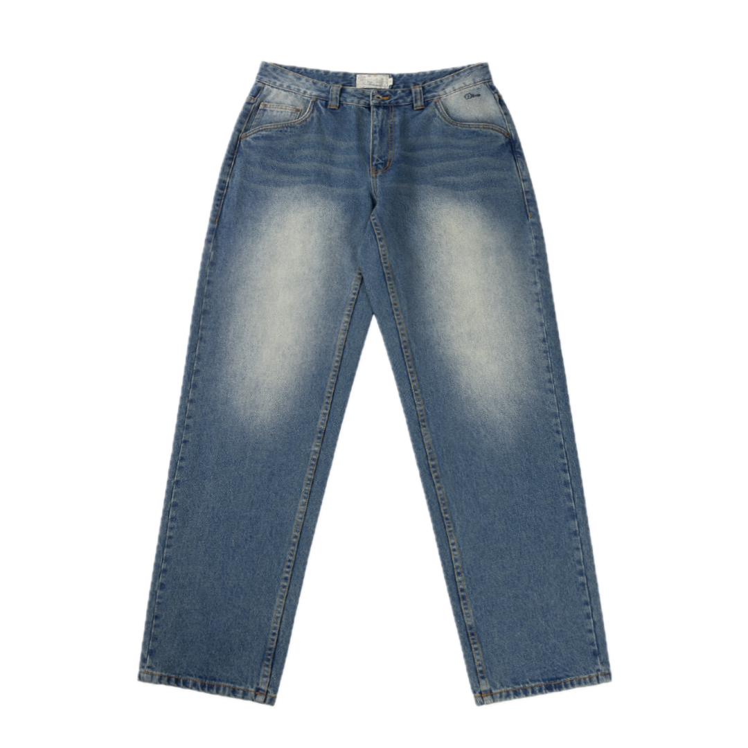 Dime Relaxed Denim Pants - Sandblasted Indigo