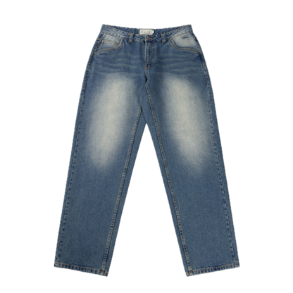 Dime Relaxed Denim Pants - Sandblasted Indigo