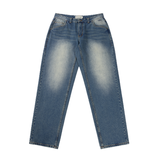 Dime Relaxed Denim Pants - Sandblasted Indigo