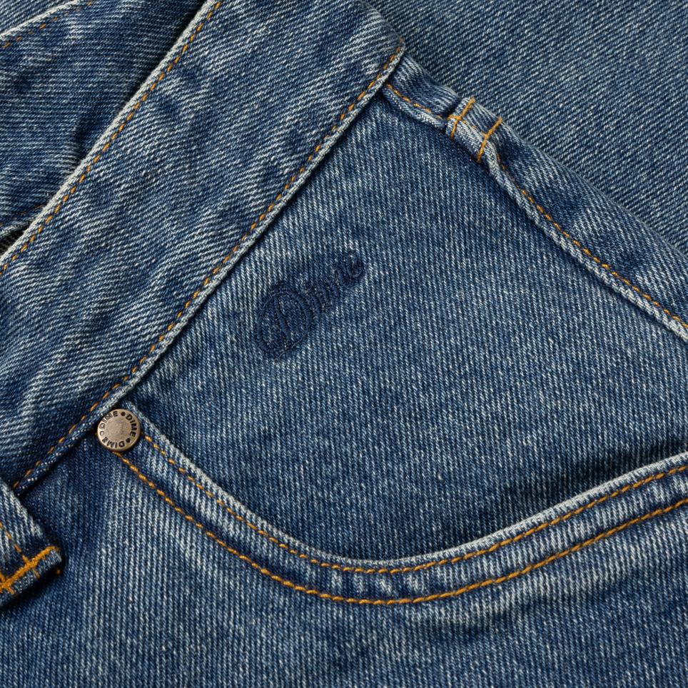Dime Straight Denim Pants - Stone Washed