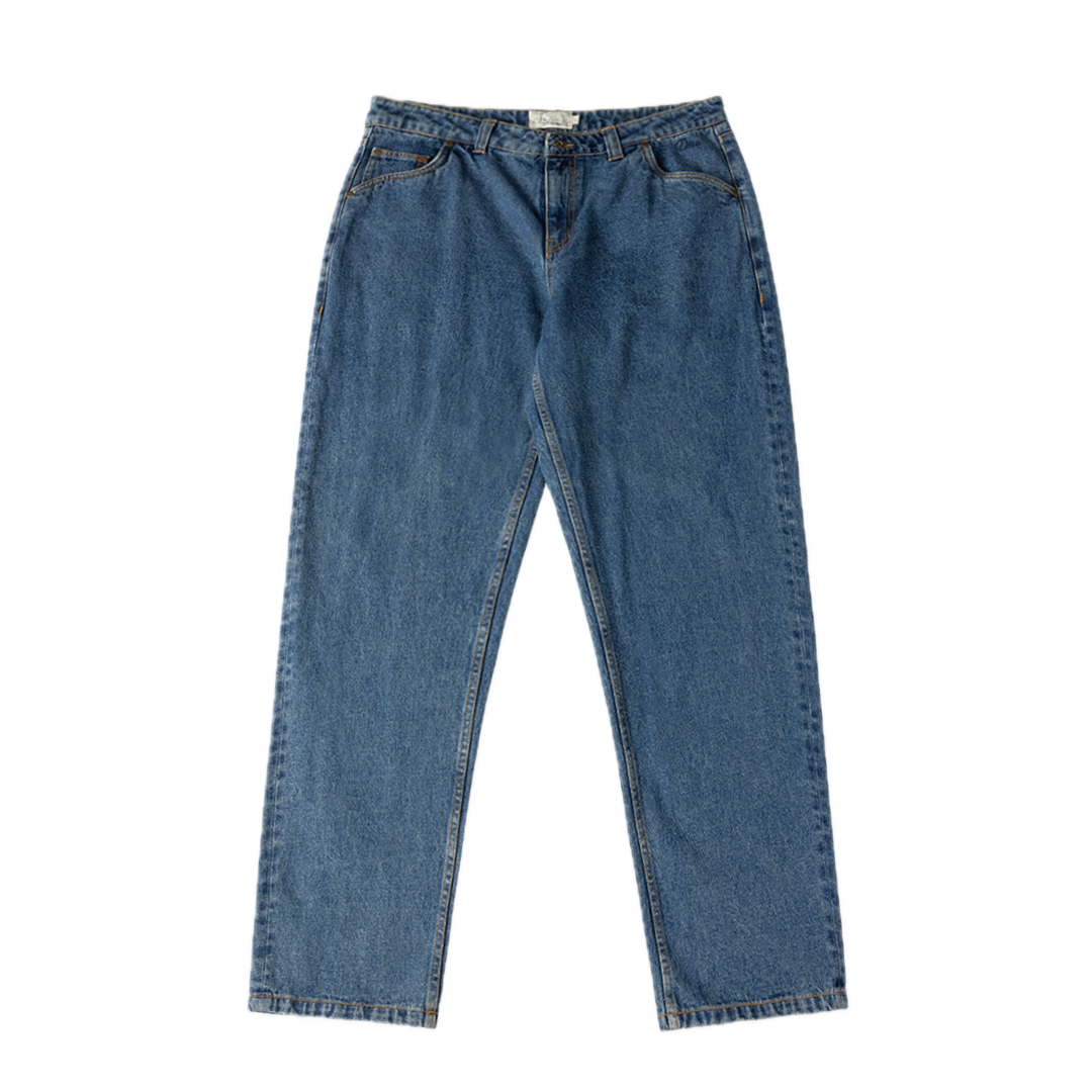 Dime Straight Denim Pants - Stone Washed