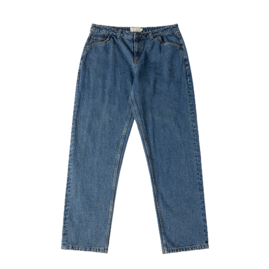 Dime Straight Denim Pants - Stone Washed