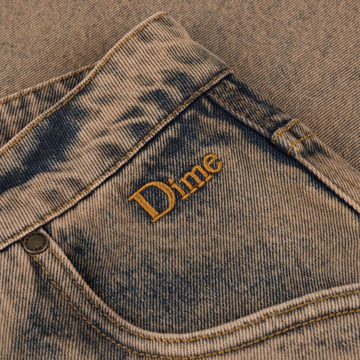 Dime Classic Baggy Denim Pants - Overdyed Brown