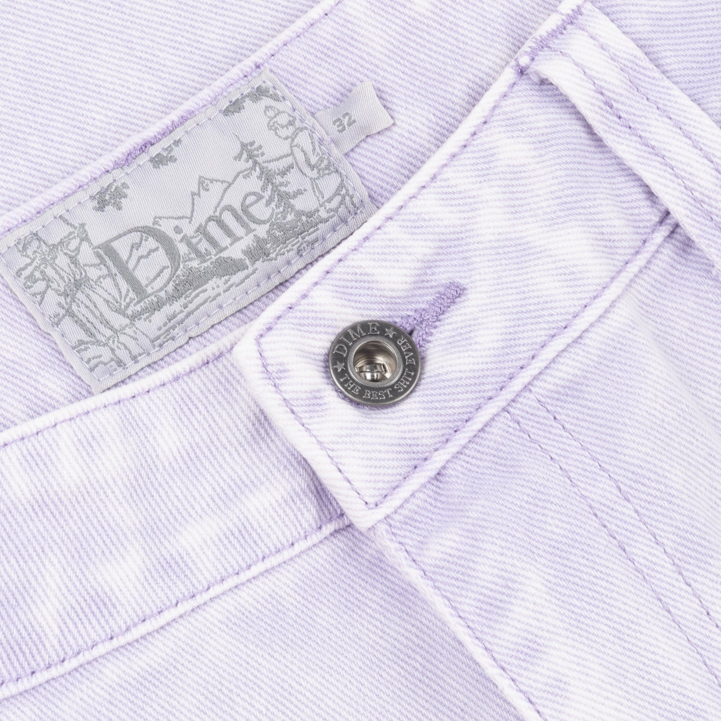 Dime Classic Baggy Denim Pants - Stone Lilac