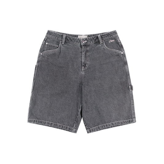 Dime Classic Denim Shorts - Faded Black (Contrast Stitching)