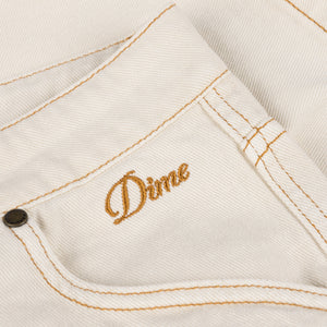 Dime Classic Denim Shorts - Warm White