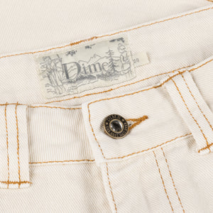 Dime Classic Denim Shorts - Warm White