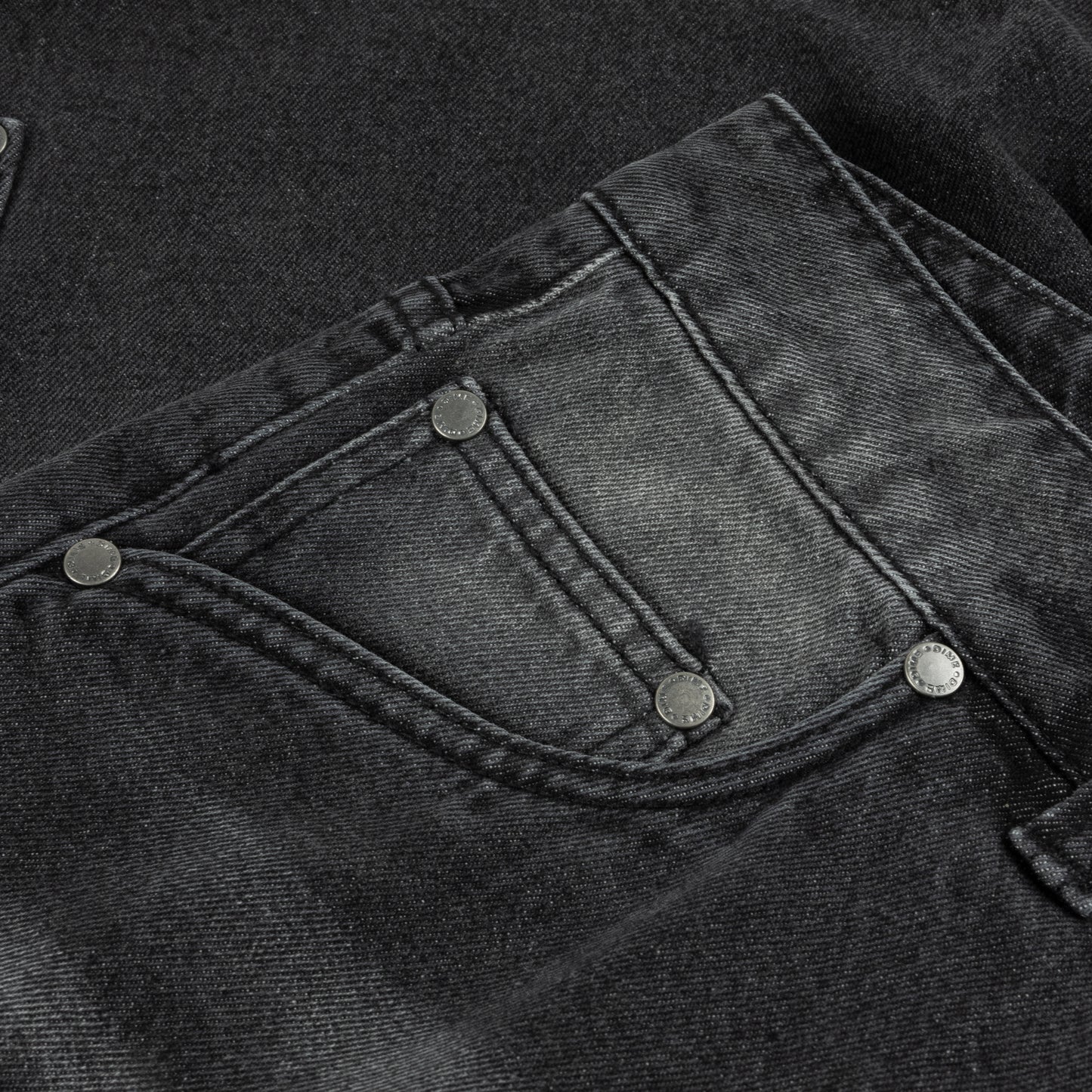 Dime Classic Baggy Denim Pants - Sandblasted Black